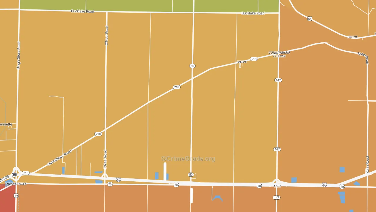 Julius, AR Map of Assault Rates