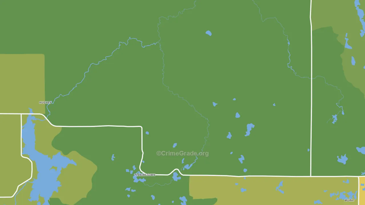 Jump River, WI Map of Assault Rates