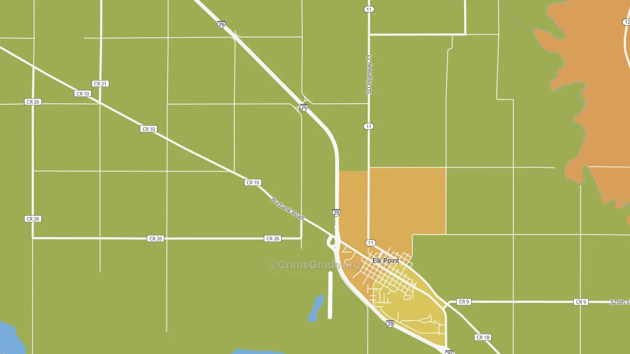 Junction City, SD Map of Assault Rates