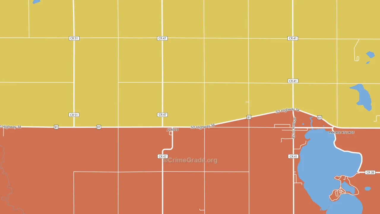 Junius, SD Map of Assault Rates