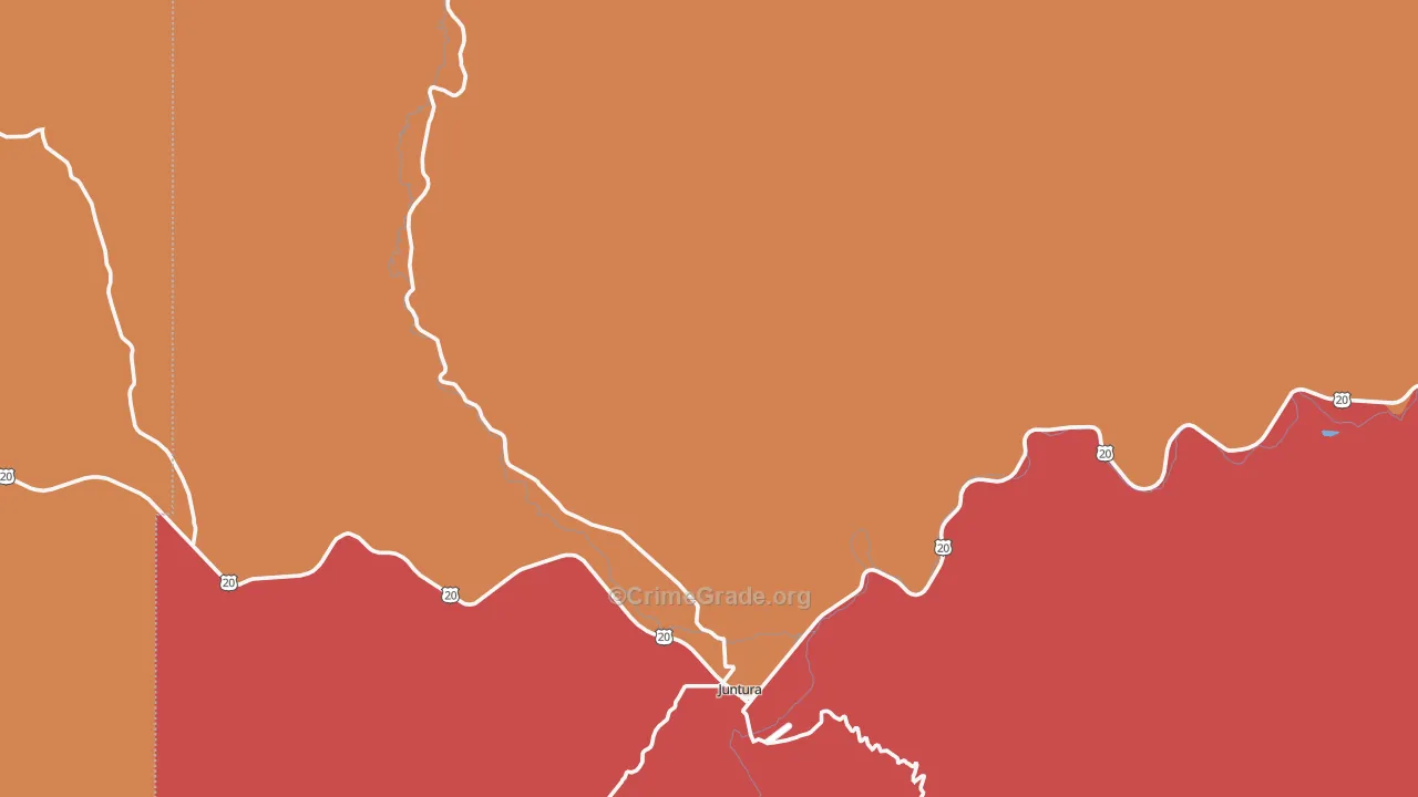 Juntura, OR Map of Assault Rates