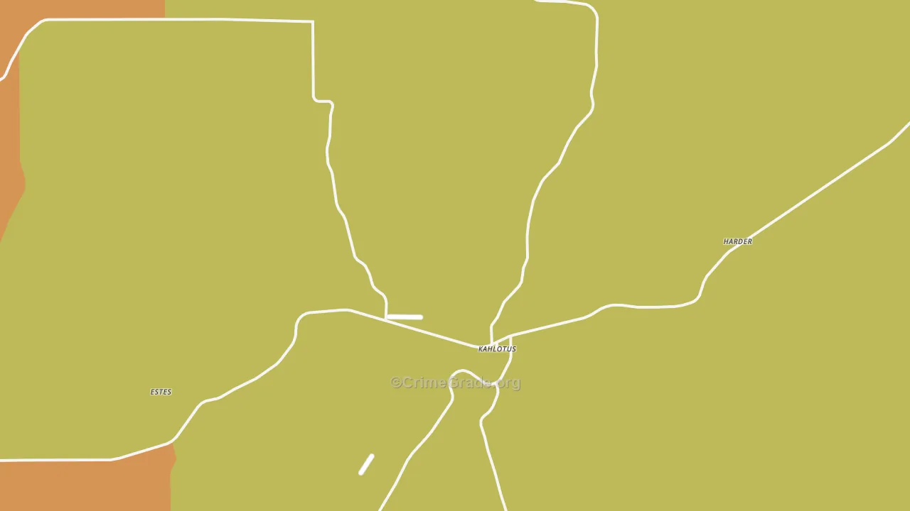 Kahlotus, WA Map of Assault Rates