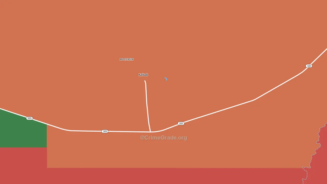 Kaibab, AZ Map of Assault Rates