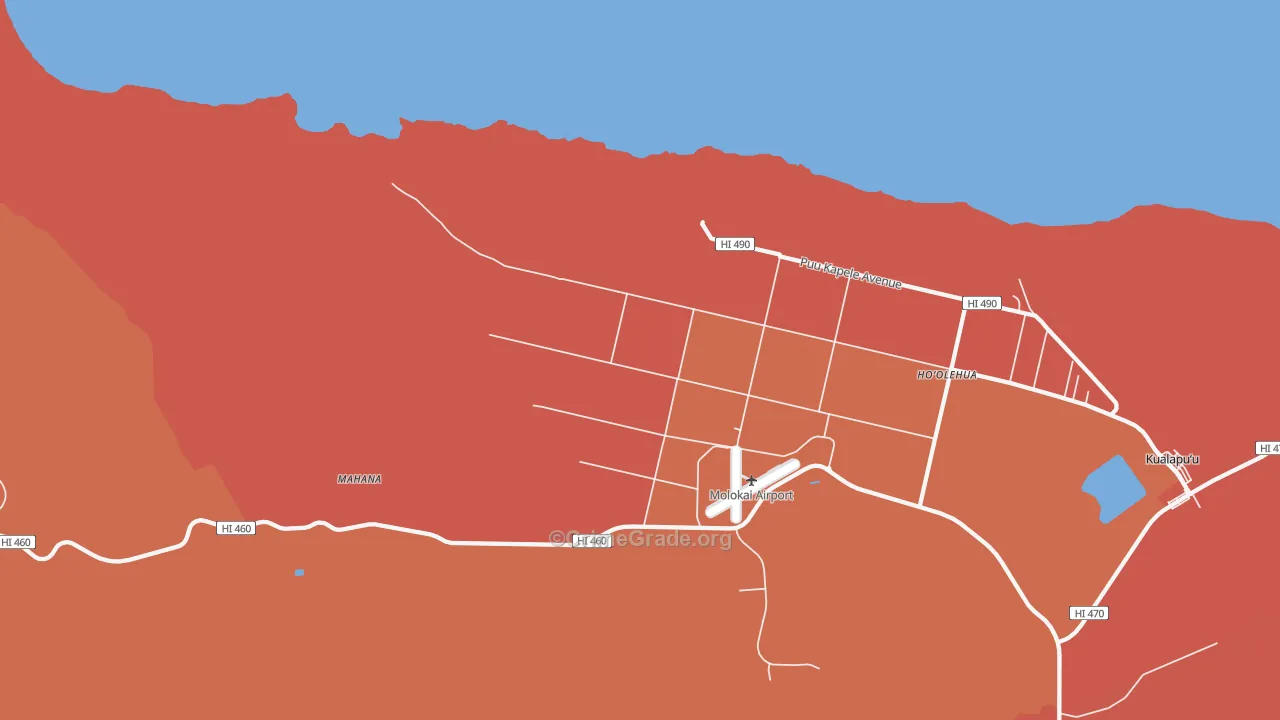 Kalae, HI Map of Assault Rates