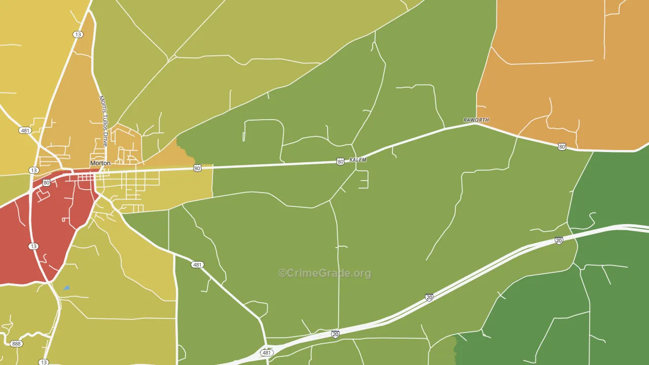 Kalem, MS Map of Assault Rates