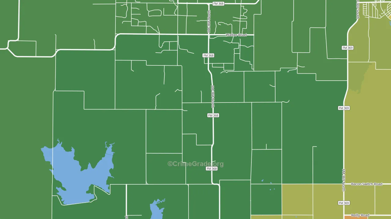 Kamay, TX Map of Assault Rates