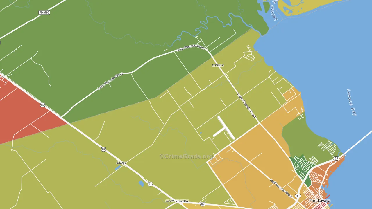 Kamey, TX Map of Assault Rates