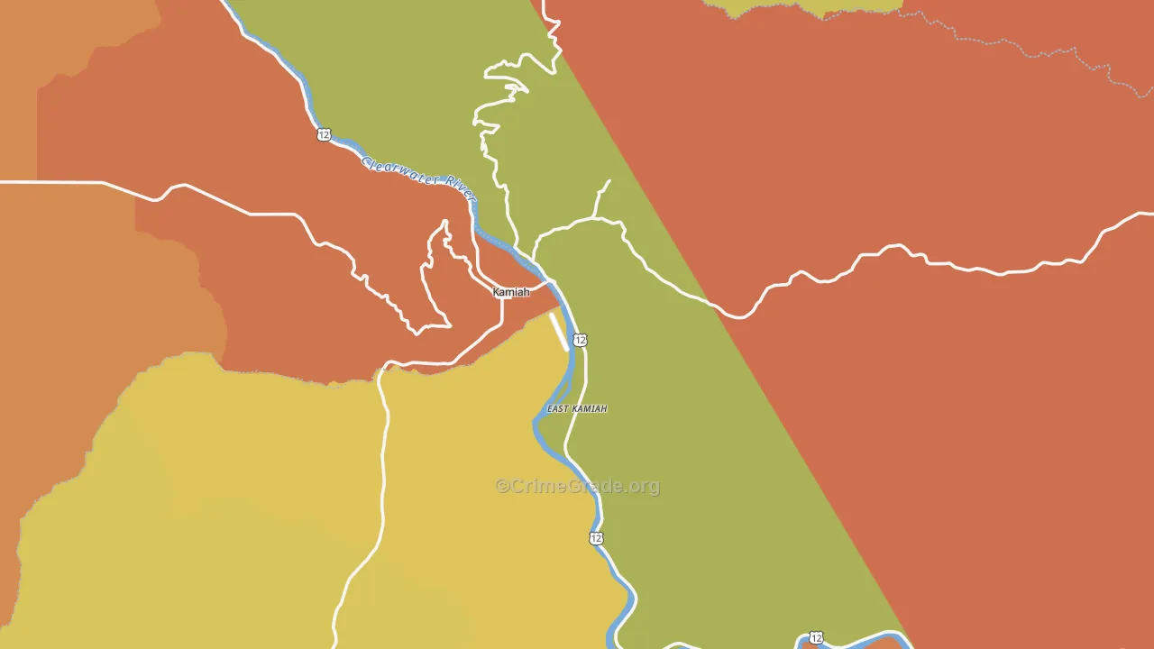 Kamiah, ID Map of Assault Rates