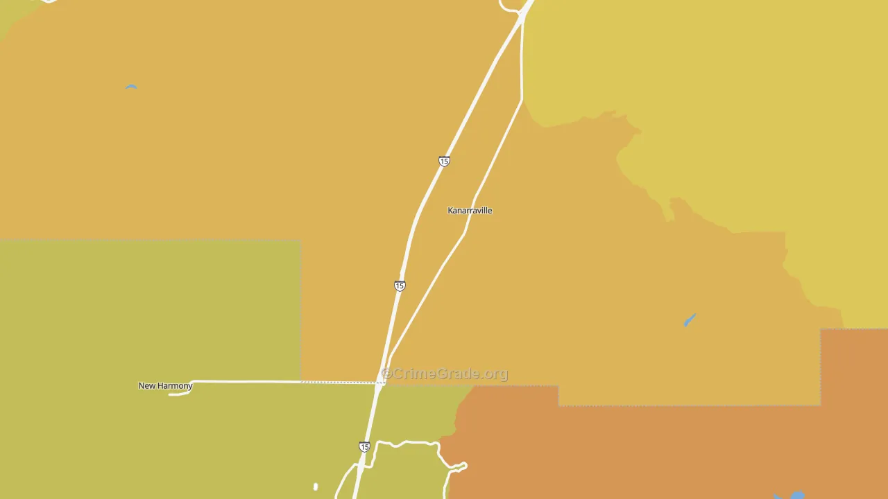 Kanarraville, UT Map of Assault Rates