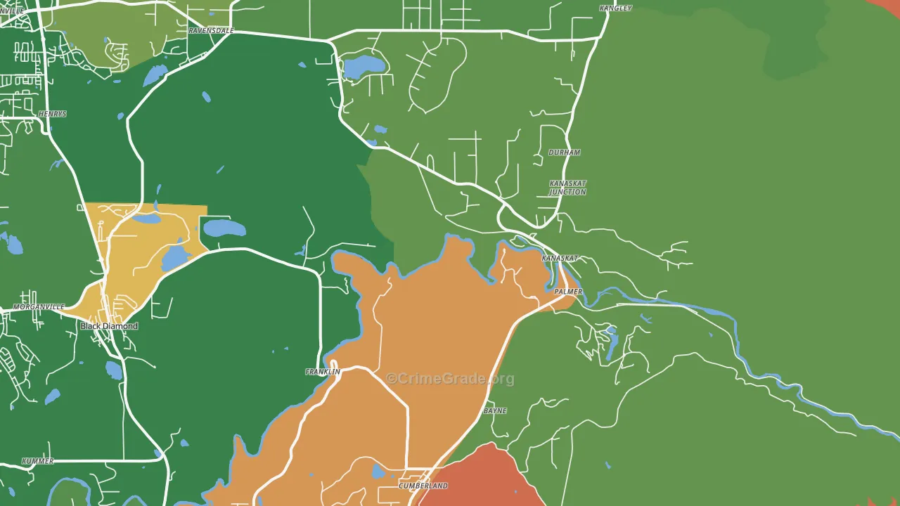 Kanaskat, WA Map of Assault Rates