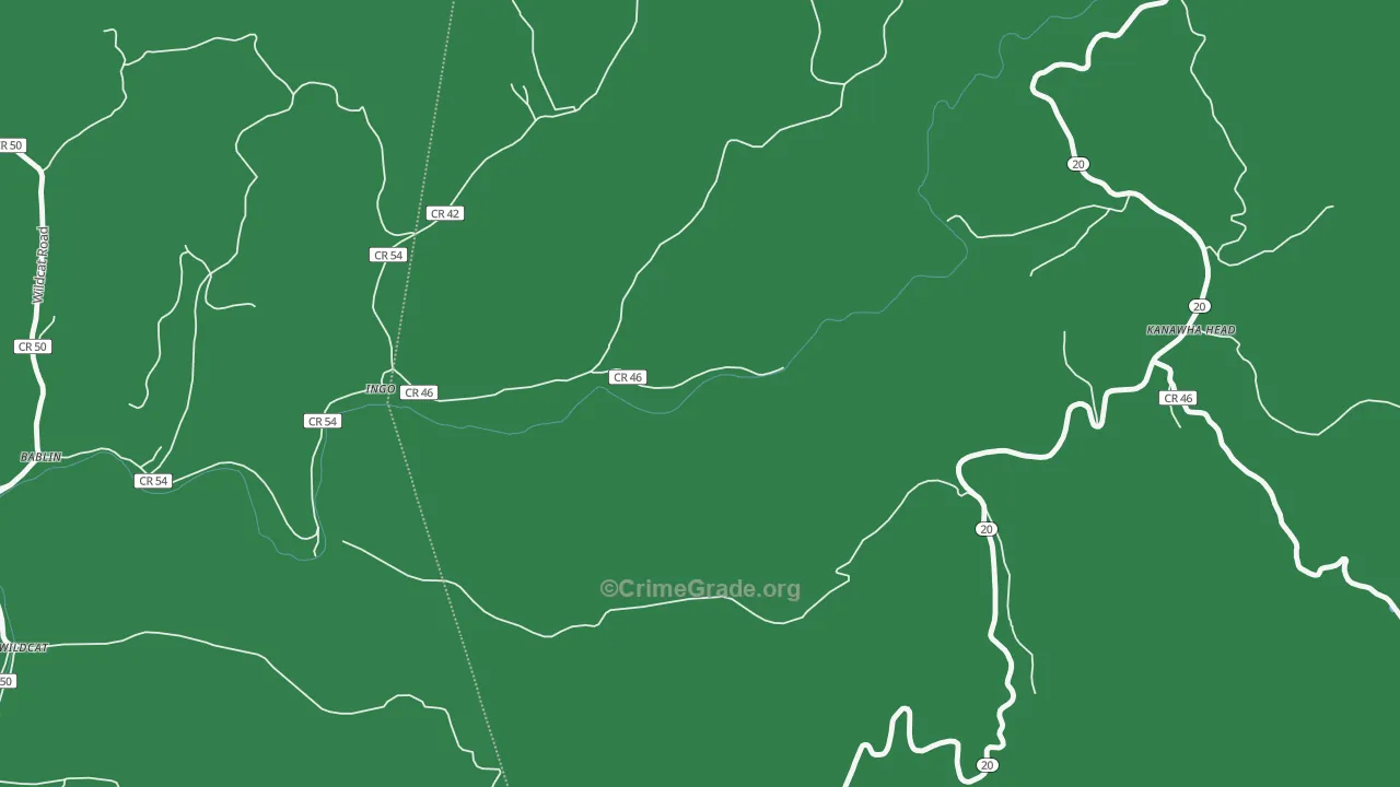 Kanawha Head, WV Map of Assault Rates
