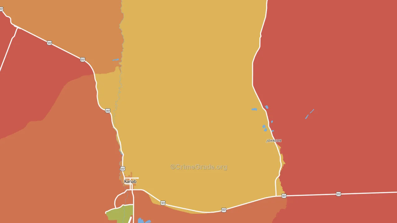 Kane County, UT Map of Assault Rates