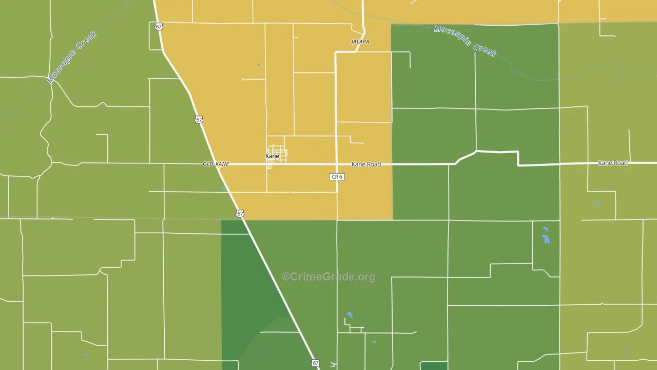 Kane, IL Map of Assault Rates