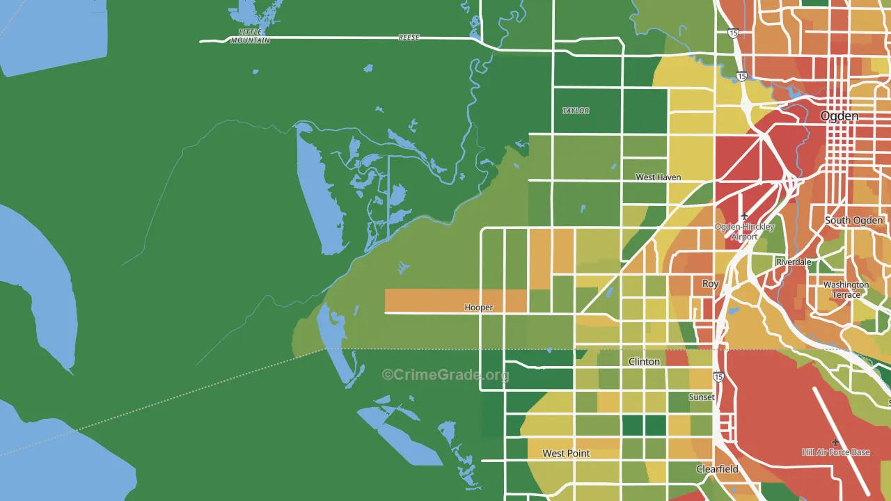 Kanesville, UT Map of Assault Rates