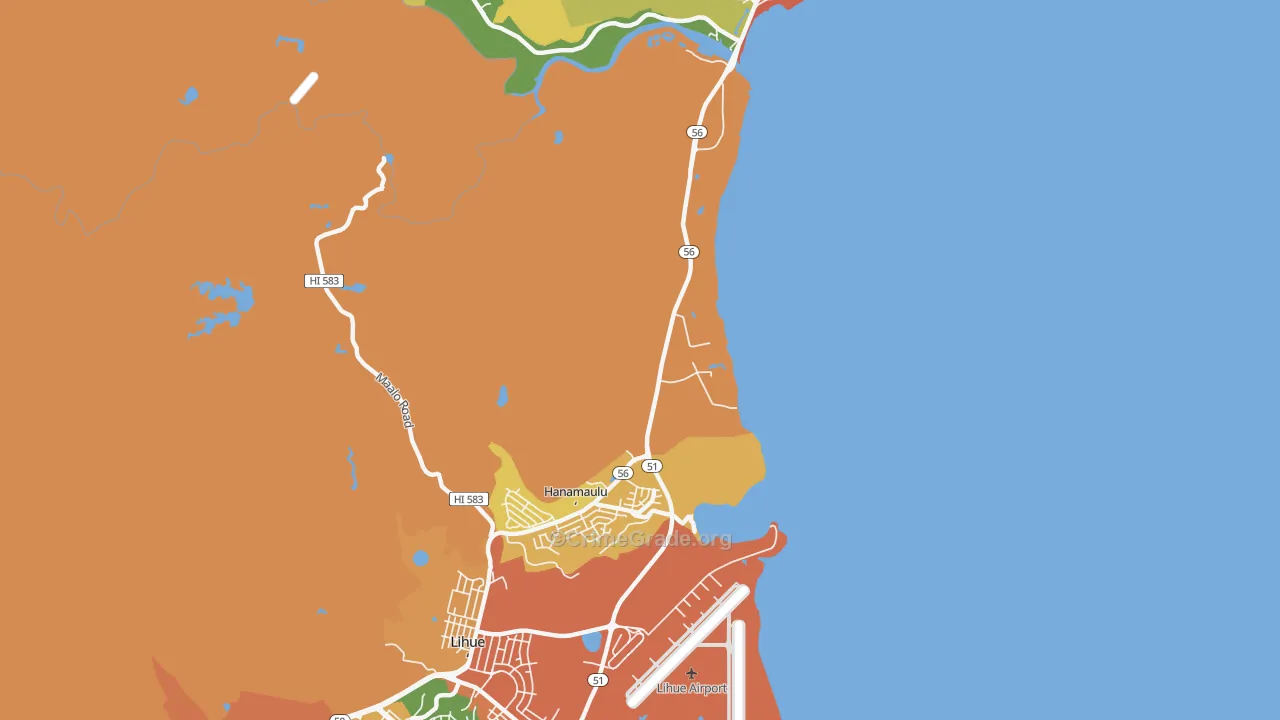 Kapaia, HI Map of Assault Rates