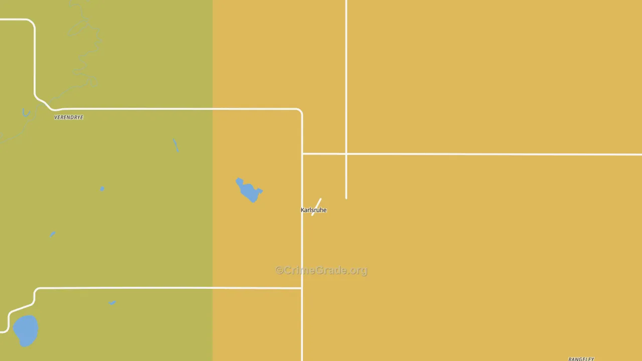 Karlsruhe, ND Map of Assault Rates
