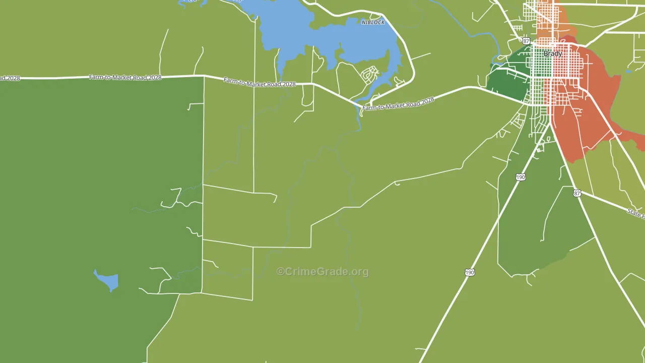 Katemcy, TX Map of Assault Rates