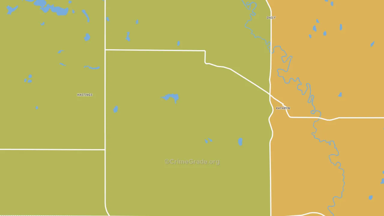 Kathryn, ND Map of Assault Rates