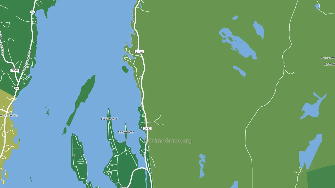 Kattskill Bay, NY Map of Assault Rates