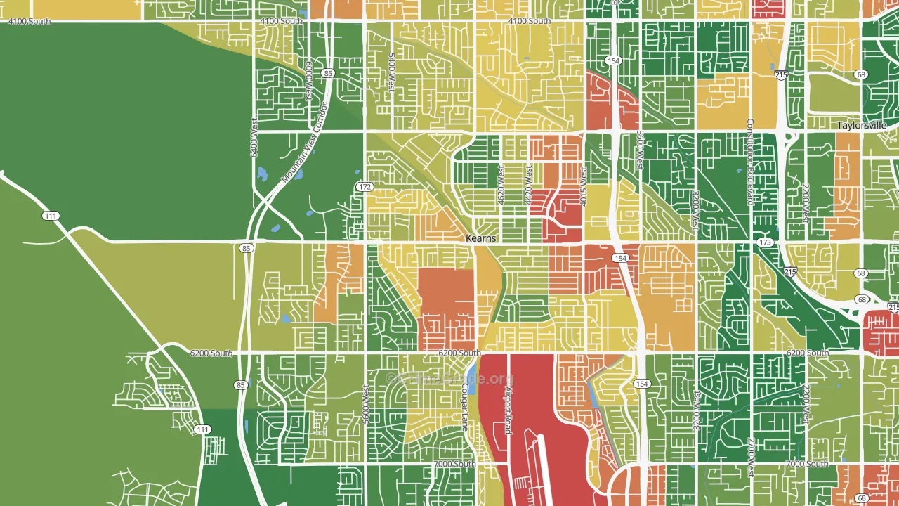 Kearns, UT Map of Assault Rates