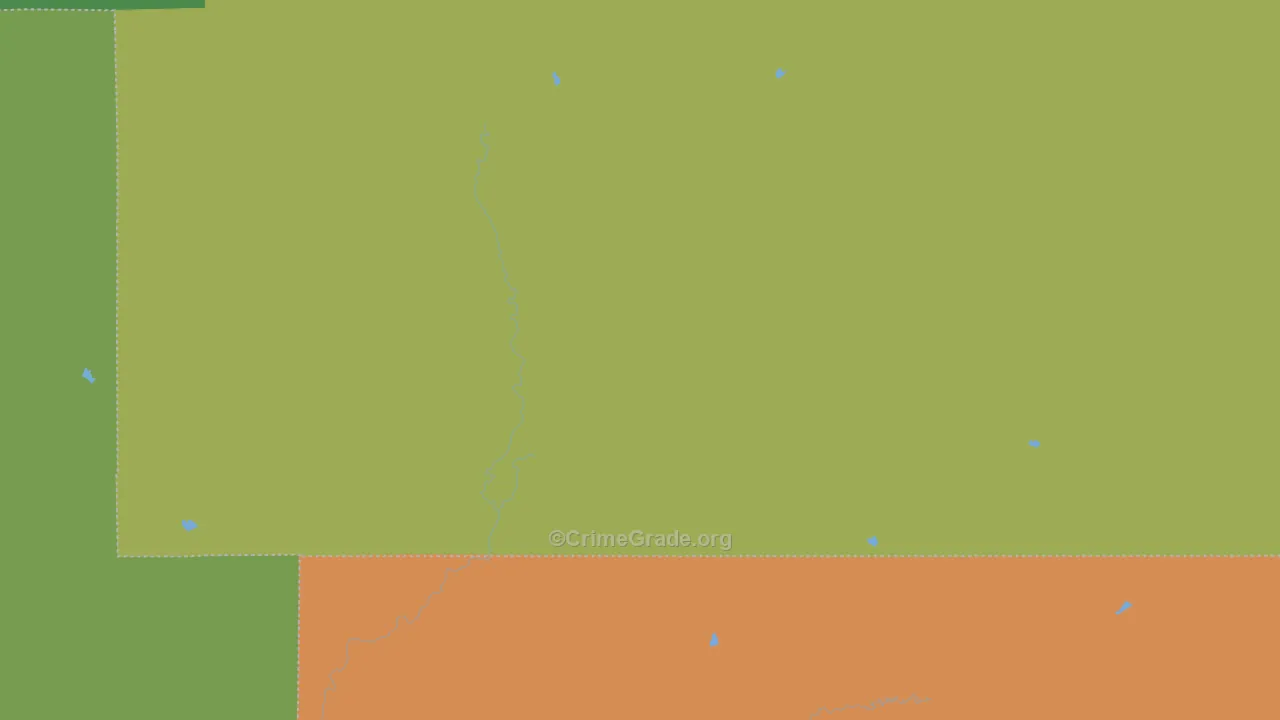 Keene, KS Map of Assault Rates