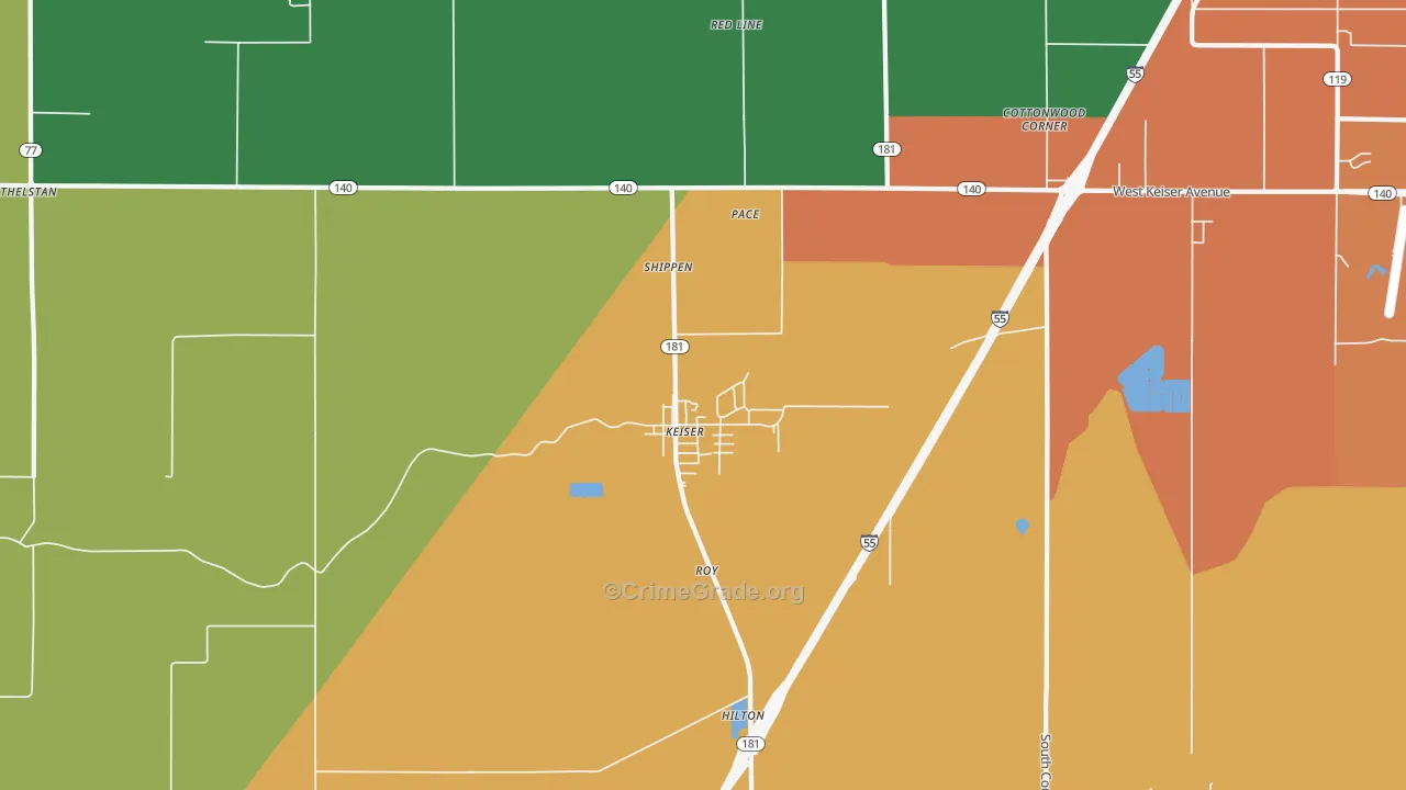 Keiser, AR Map of Assault Rates
