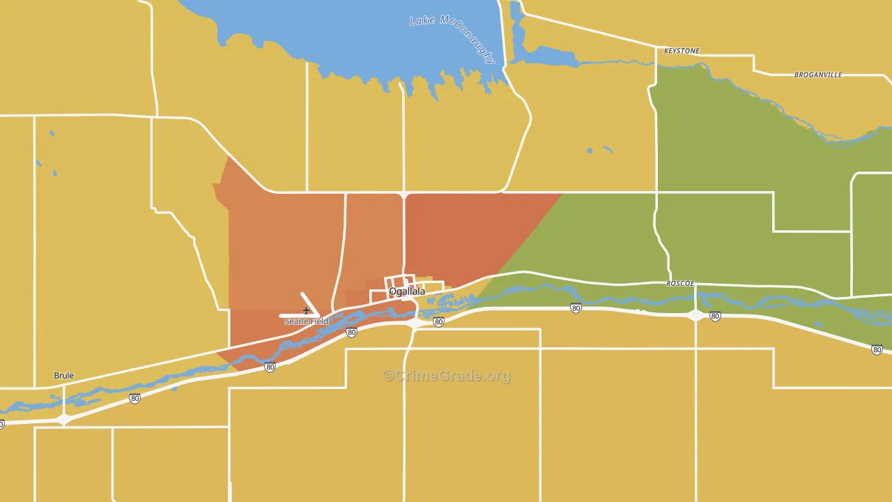 Keith County, NE Map of Assault Rates