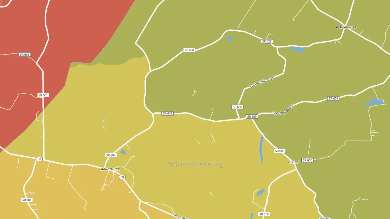 Keith, VA Map of Assault Rates