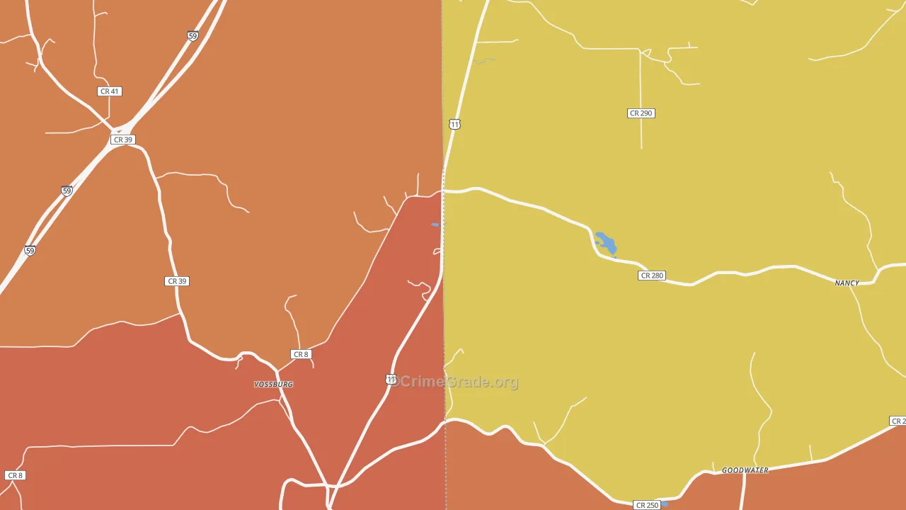 Kelona, MS Map of Assault Rates
