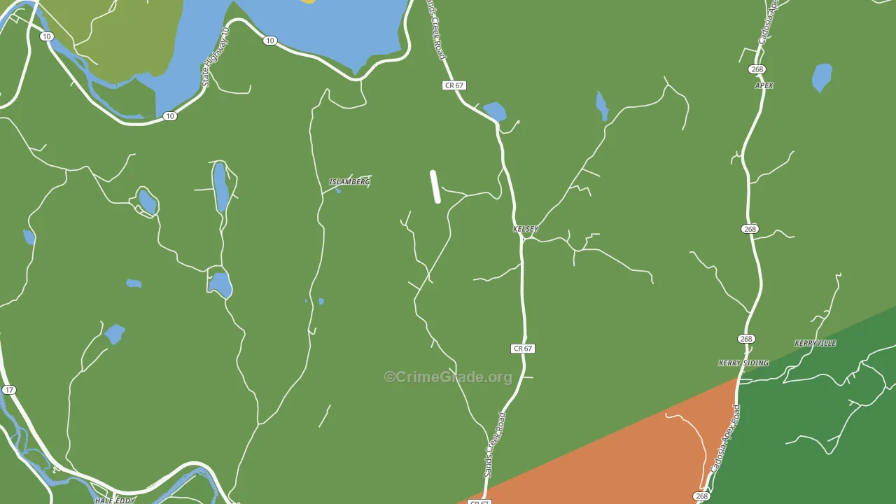 Kelsey, NY Map of Assault Rates