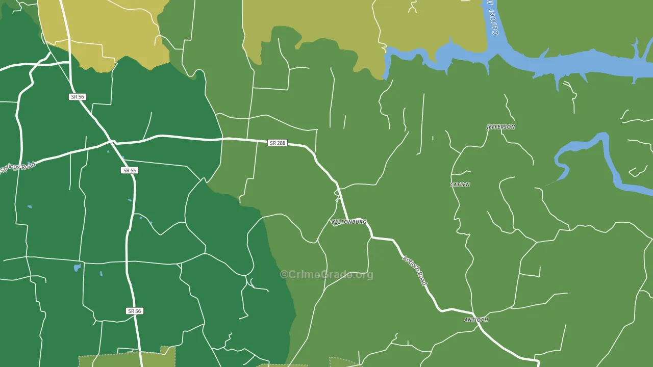 Keltonburg, TN Map of Assault Rates