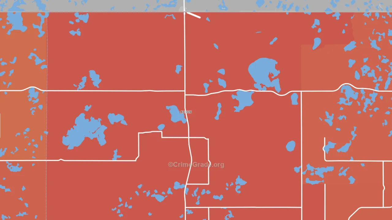 Kelvin, ND Map of Assault Rates