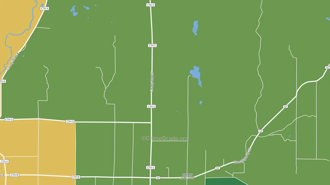 Kempster, WI Map of Assault Rates