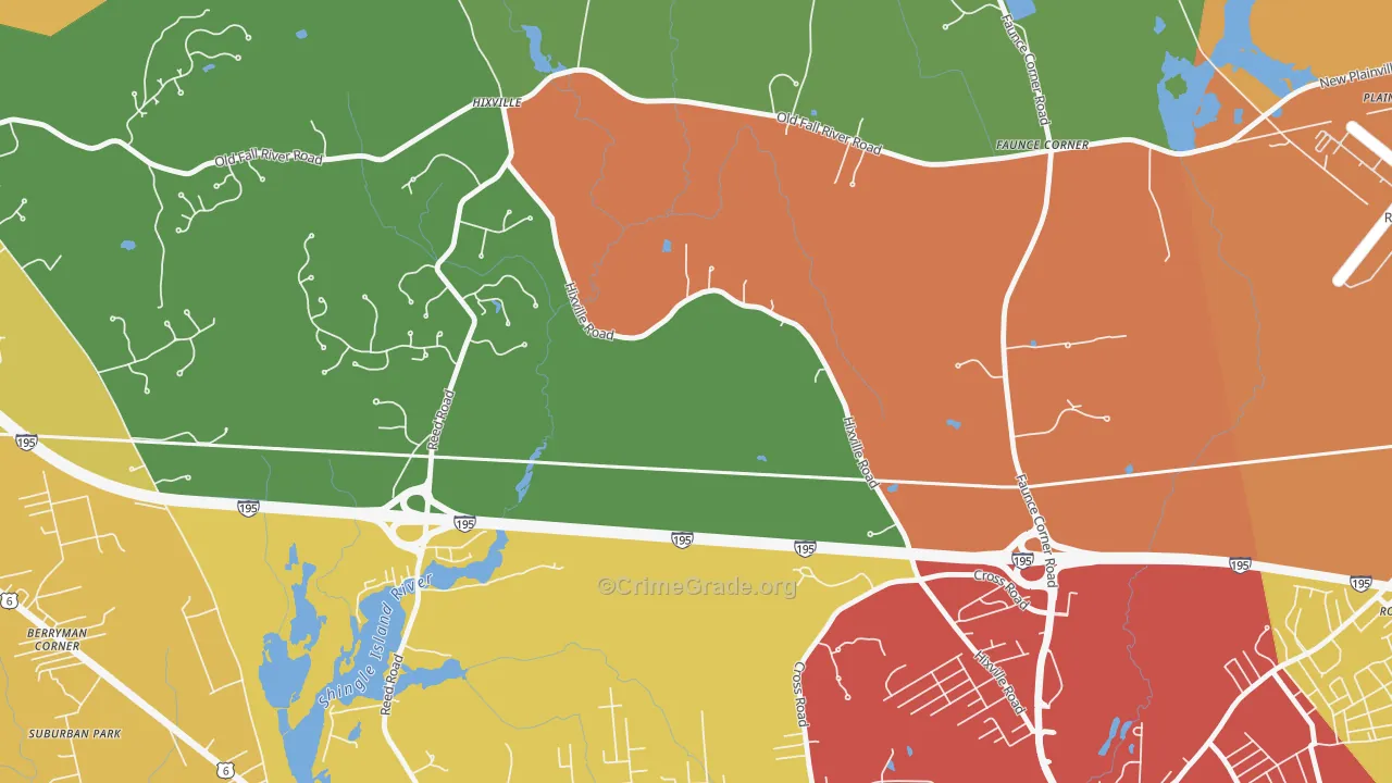 Kempton Croft, MA Map of Assault Rates