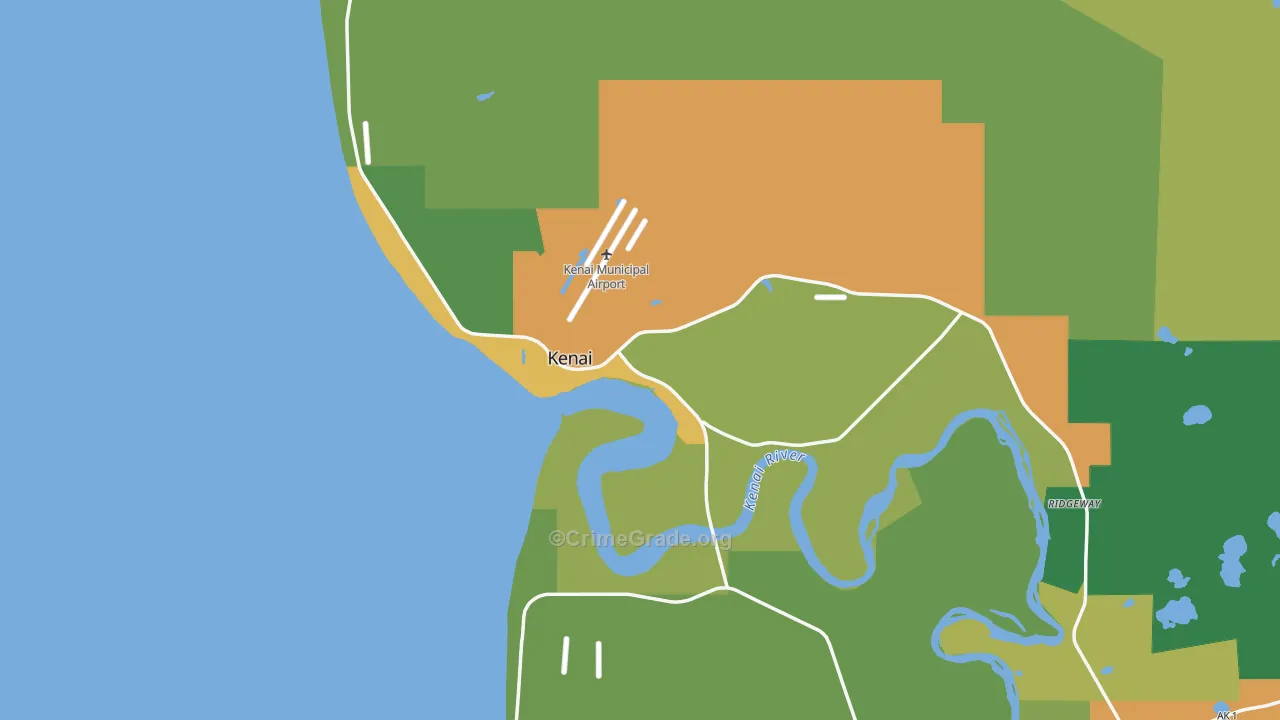 Kenai, AK Map of Assault Rates