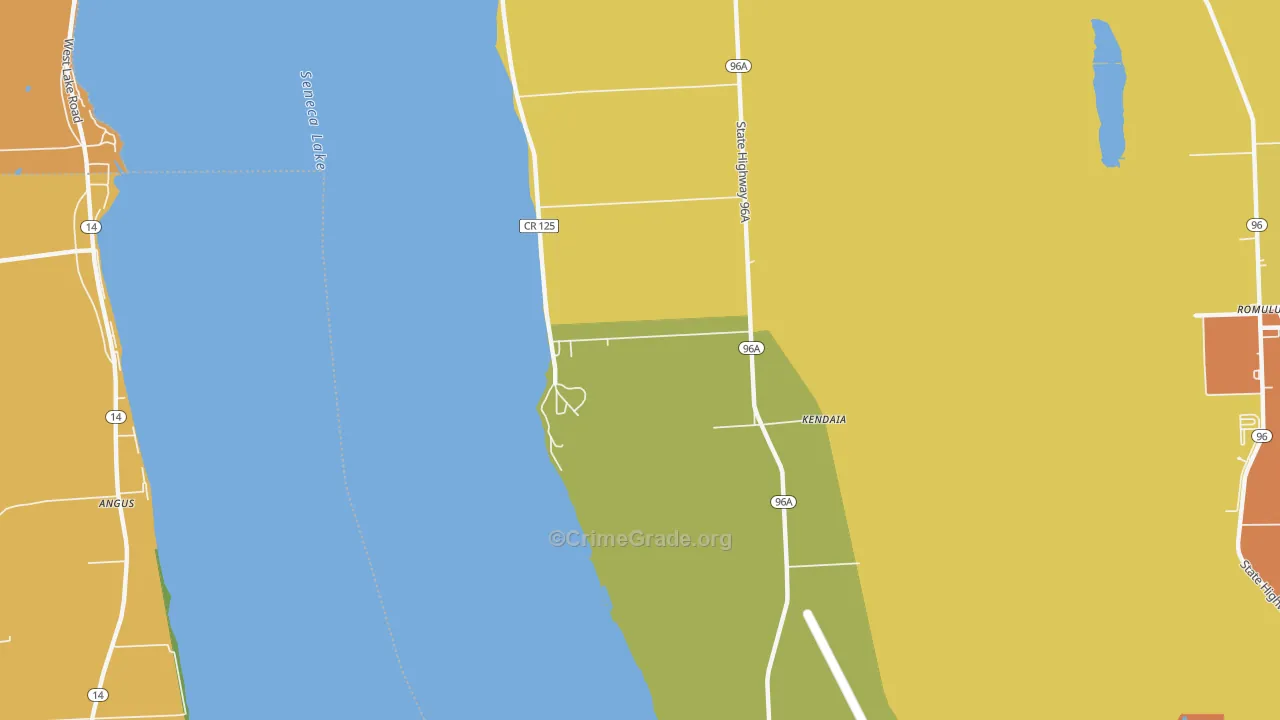Kendaia, NY Map of Assault Rates