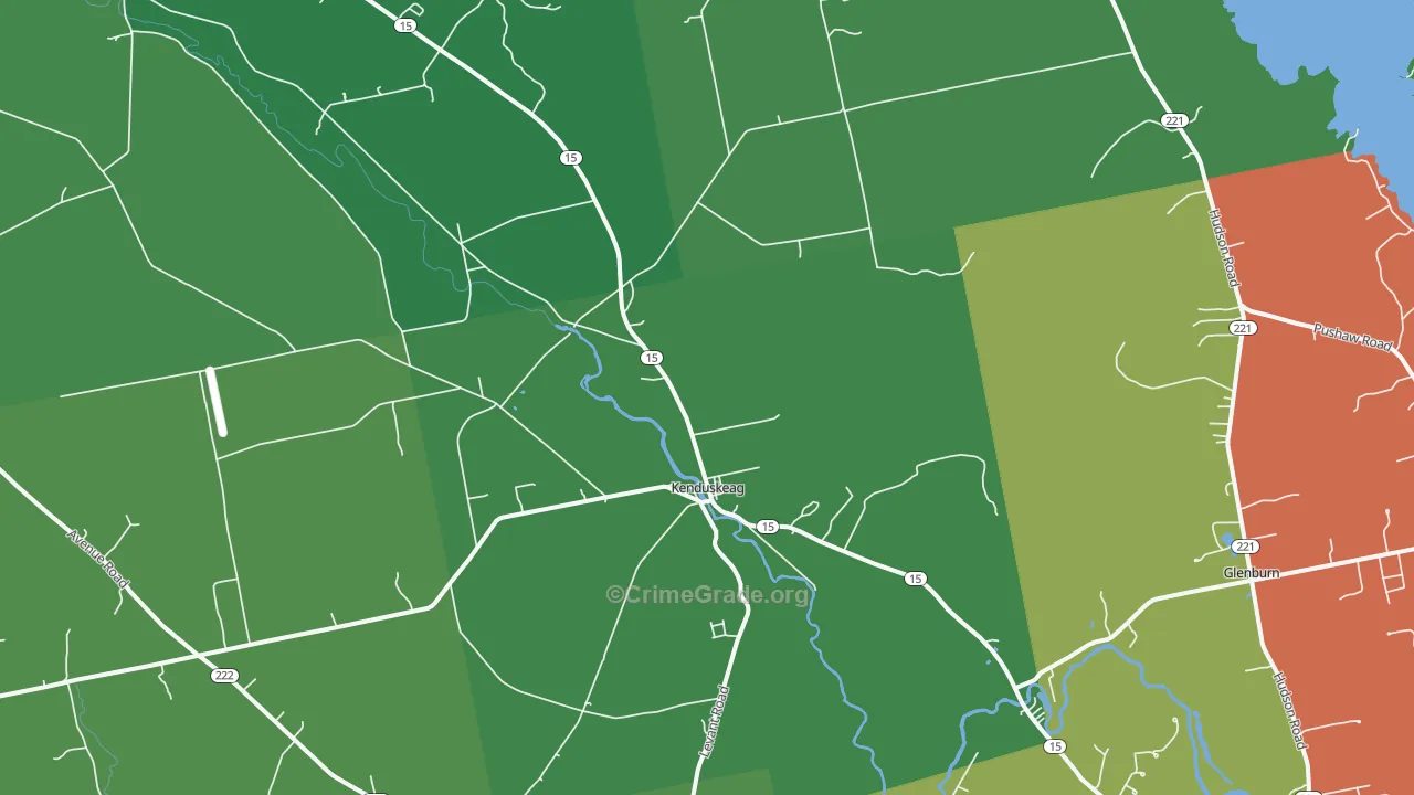Kenduskeag, ME Map of Assault Rates