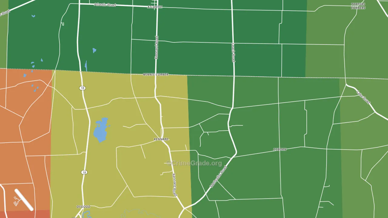 Kennard, PA Map of Assault Rates