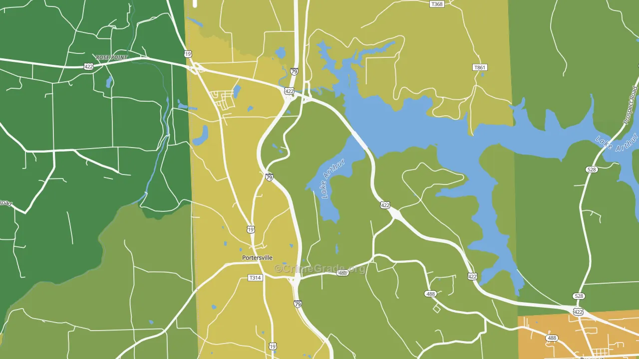 Kennedy Mill, PA Map of Assault Rates