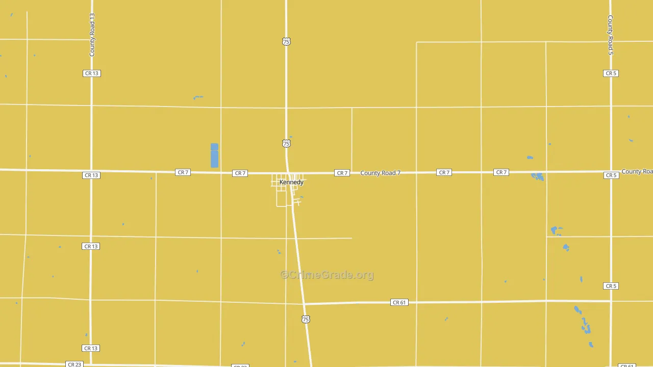 Kennedy, MN Map of Assault Rates