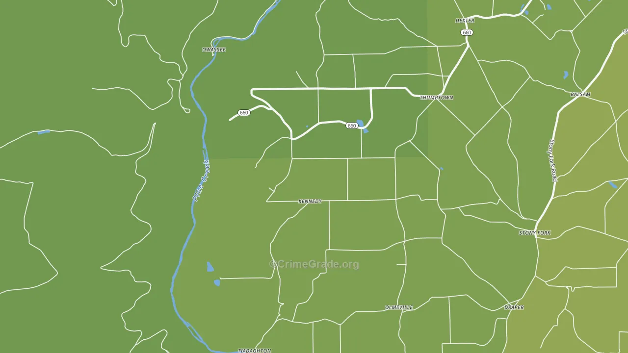 Kennedy, PA Map of Assault Rates