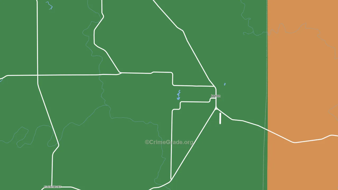 Kent County, TX Map of Assault Rates