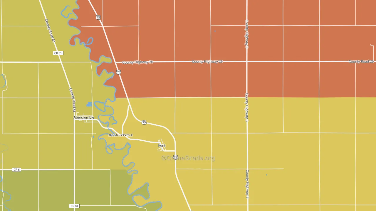 Kent, MN Map of Assault Rates