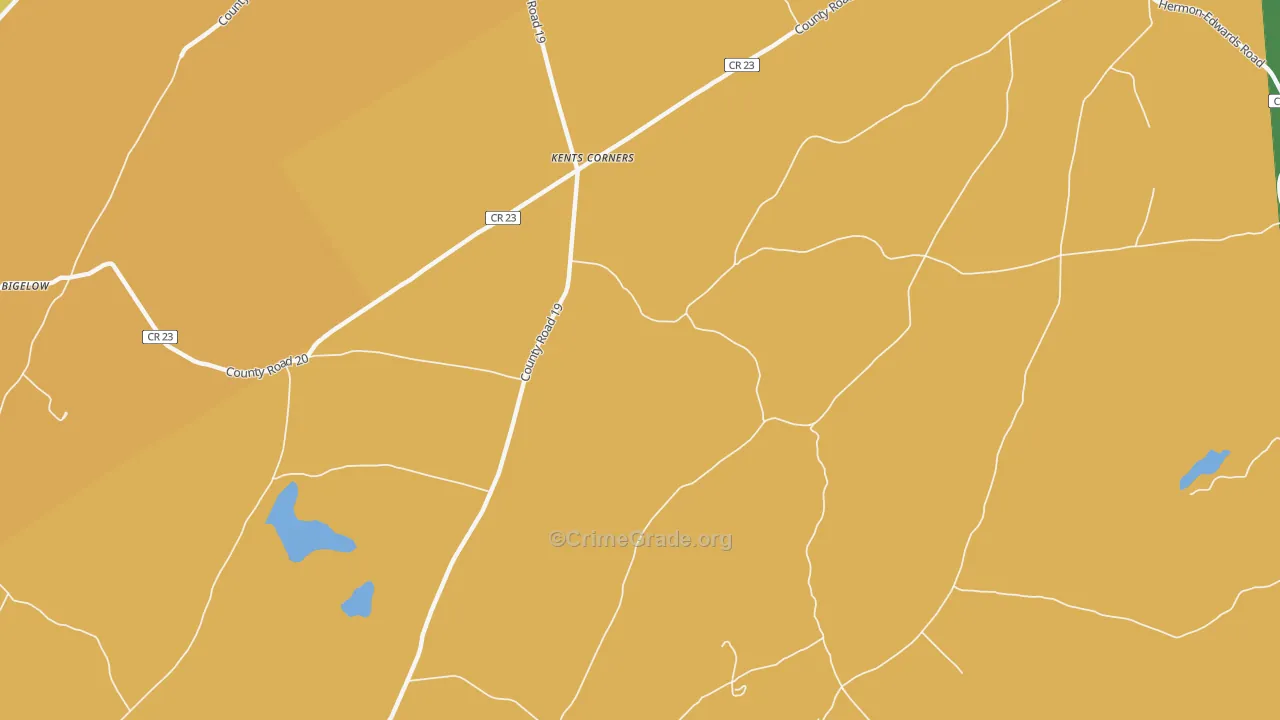 Kents Corners, NY Map of Assault Rates