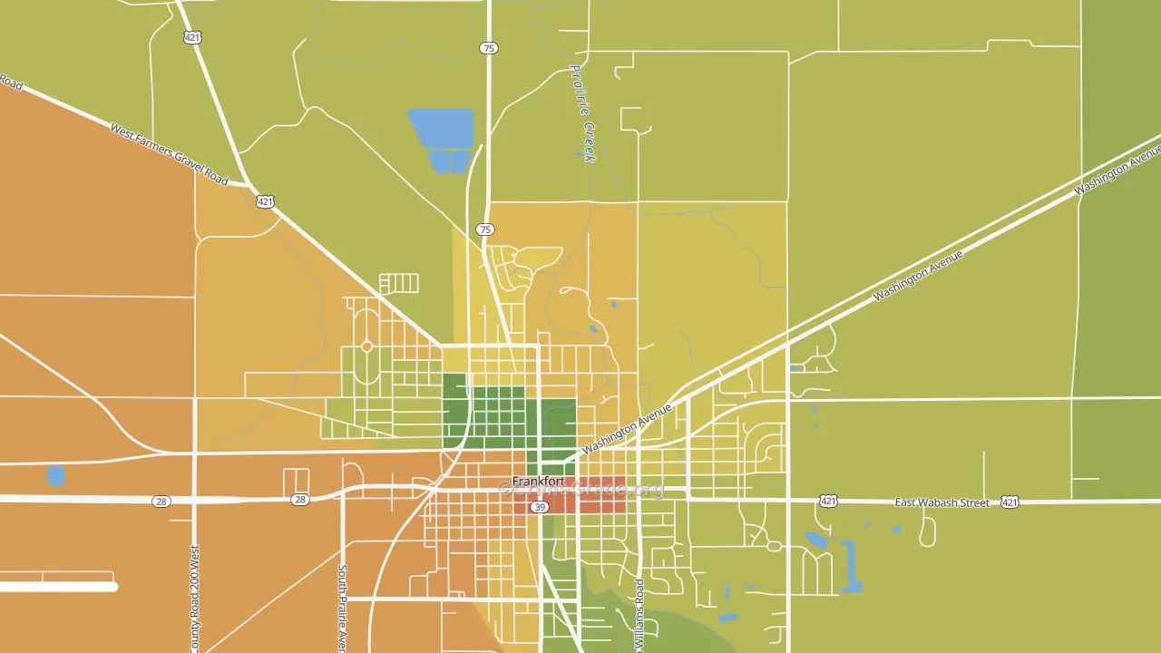 Kentwood, IN Map of Assault Rates