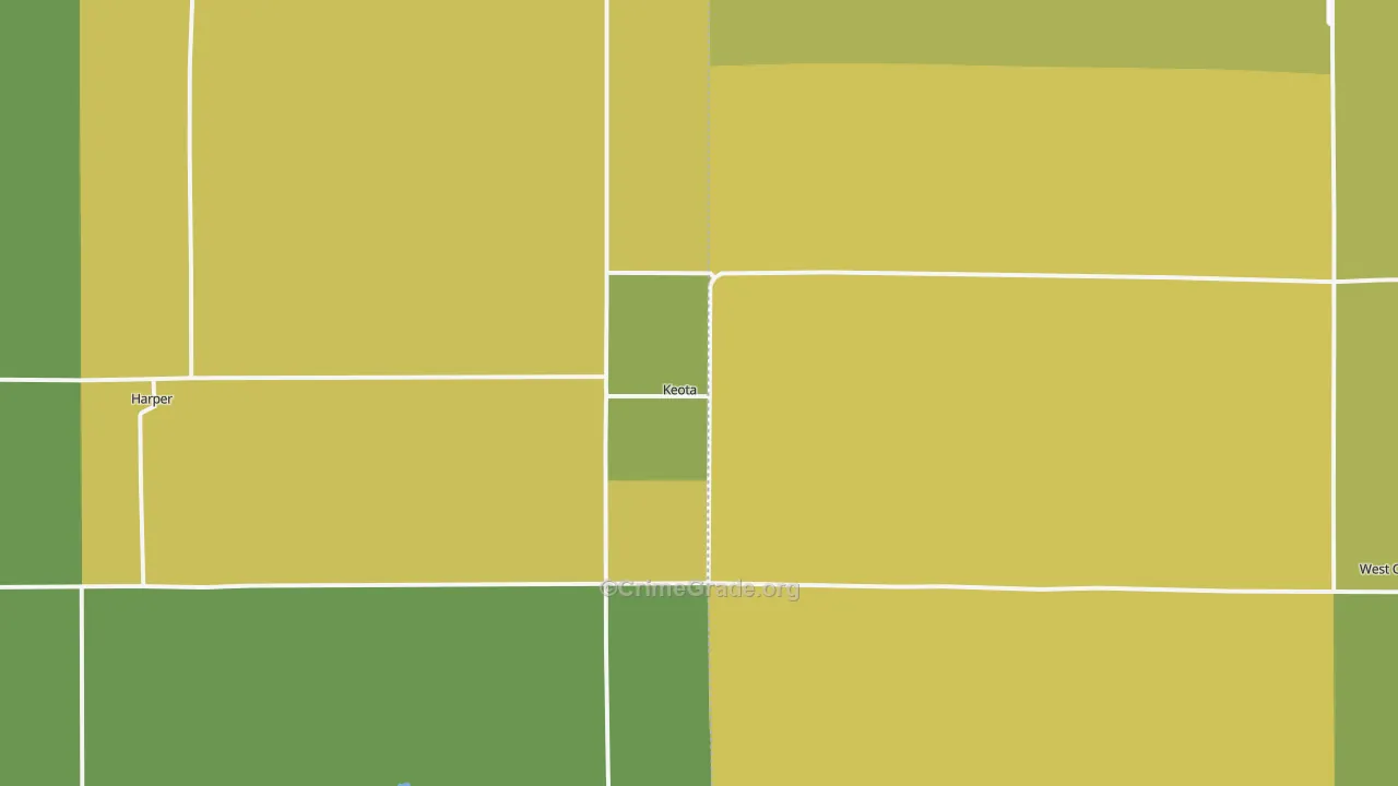 Keota, IA Map of Assault Rates