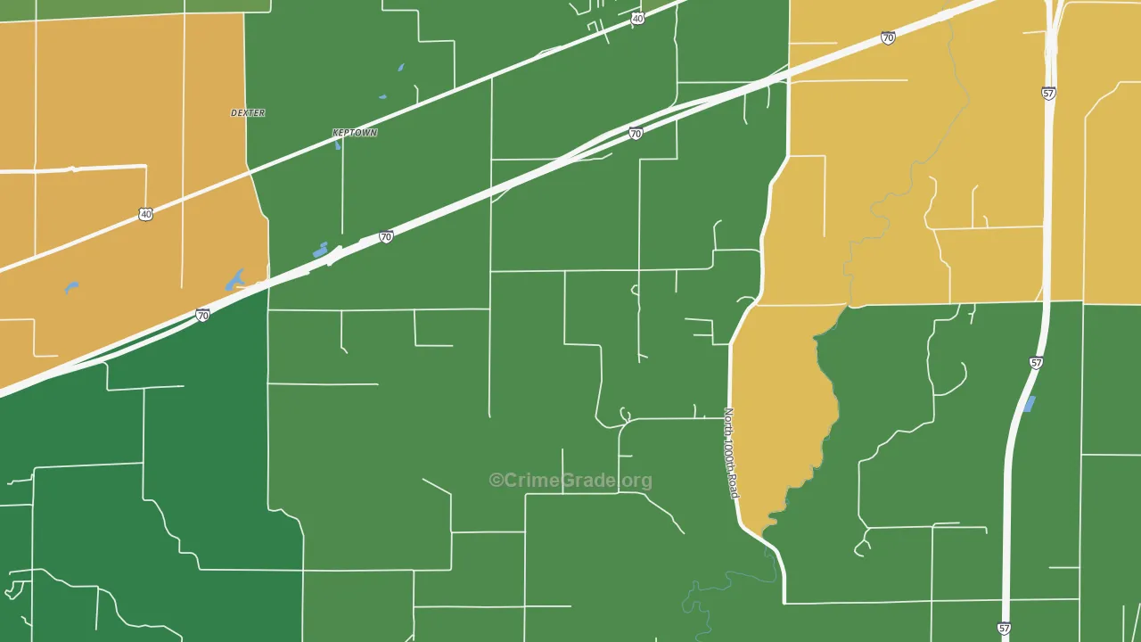 Keptown, IL Map of Assault Rates