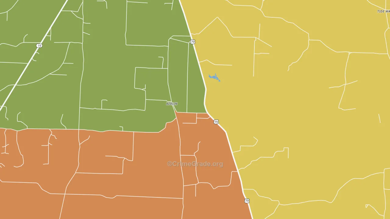 Kerlin, AR Map of Assault Rates