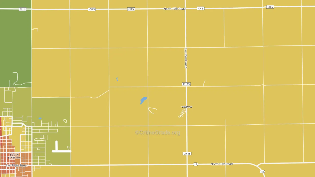 Kernan, IL Map of Assault Rates
