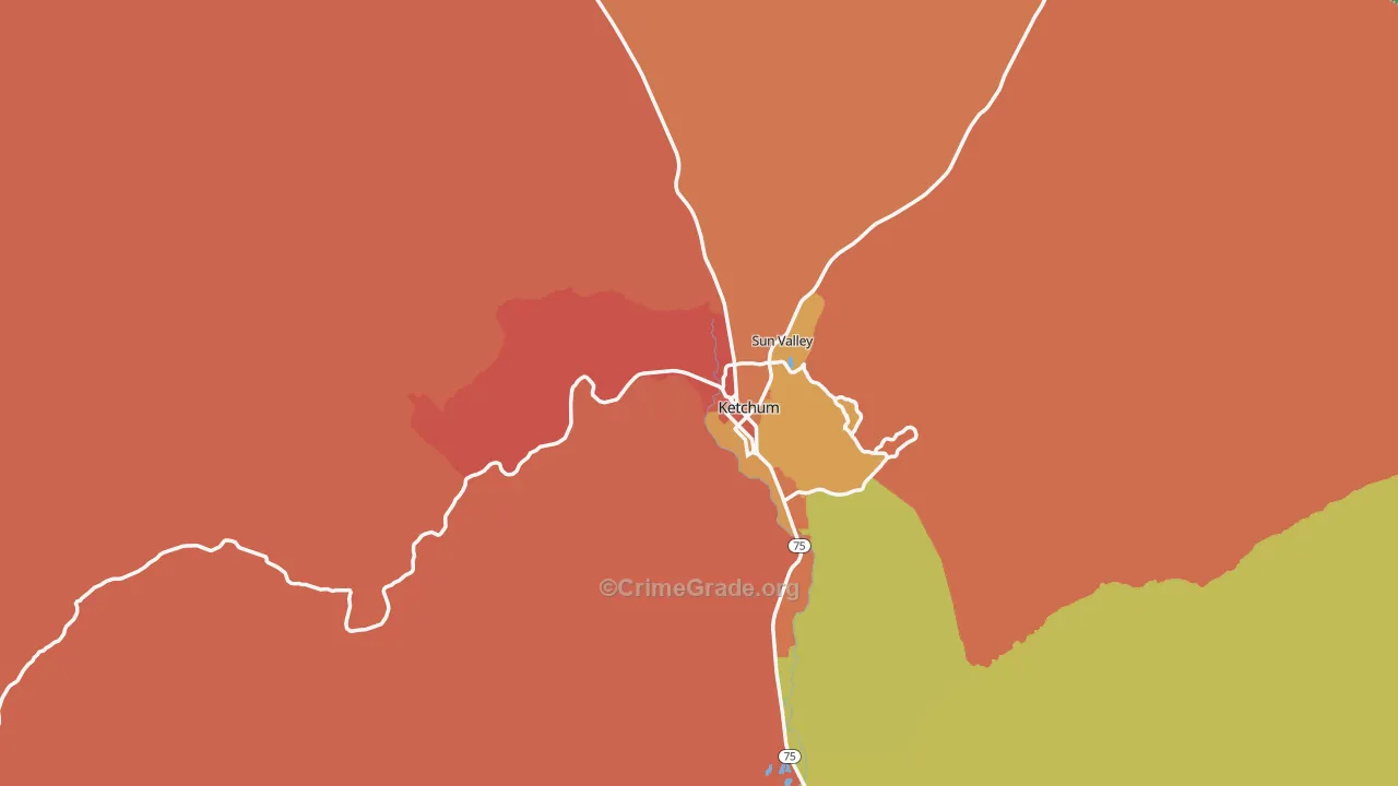 Ketchum, ID Map of Assault Rates
